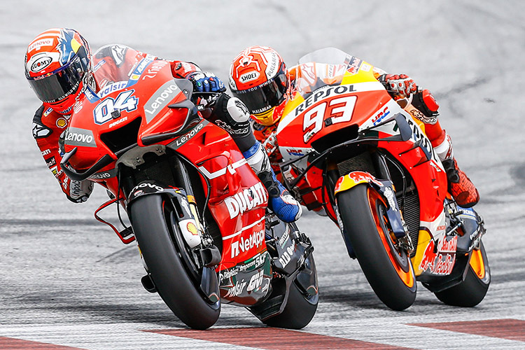 Ein Highlight 2019: Andrea Dovizioso besiegte Márquez in Spielberg