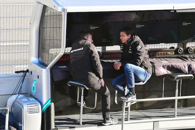 James Allison und Toto Wolff (rechts)