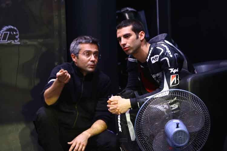 Marco Melandri (rechts) fährt 2009 für Hayate