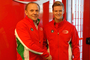 Handschlag: Prema-Teamchef Angelo Rosin und Mick Schumacher