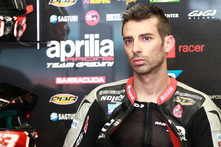 Marco Melandri ist bei Aprilia nicht glücklich