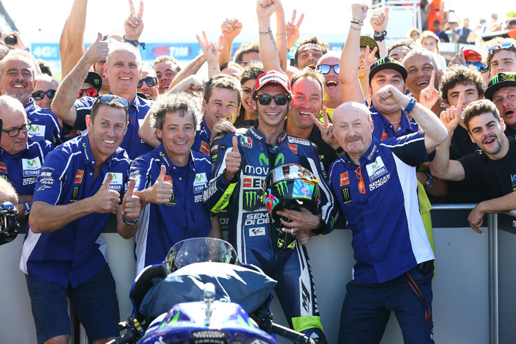 «Ich bin sehr stolz auf diesen Sieg», hielt Valentino Rossi fest