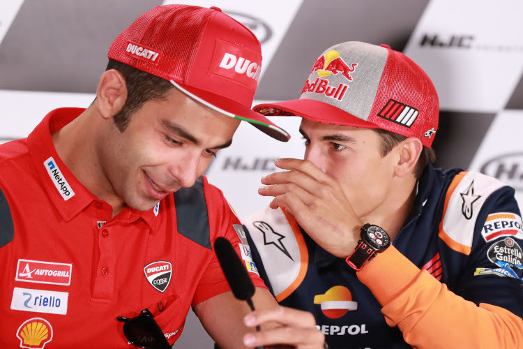 Danilo Petrucci und Marc Márquez