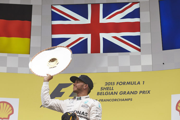 Vor einem Jahr triumphierte in Belgien Lewis Hamilton