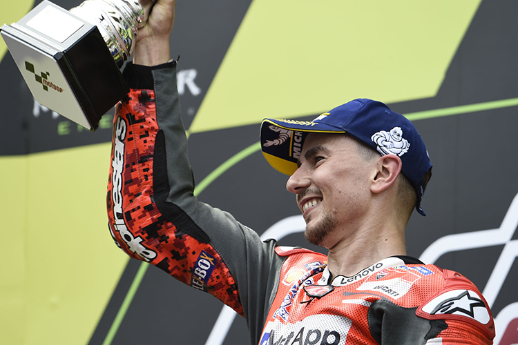 Jorge Lorenzo bei seinem Sieg in Barcelona am 3. Mai 2015