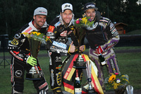 Die deutschen Top-3: Kevin Wölbert, Martin Smolinski und Tobias Busch (v.l.)