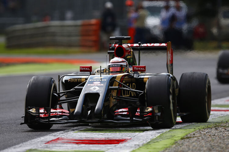 Romain Grosjean hatte am Freitag wenig Freude im Lotus