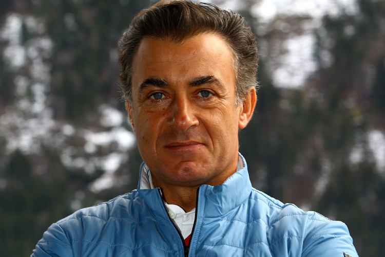 Jean Alesi beim 2014er Wintertraining in Chamonix