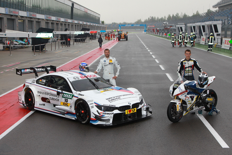 Martin Tomczyk (li.) und Markus Reiterberger mit BMW