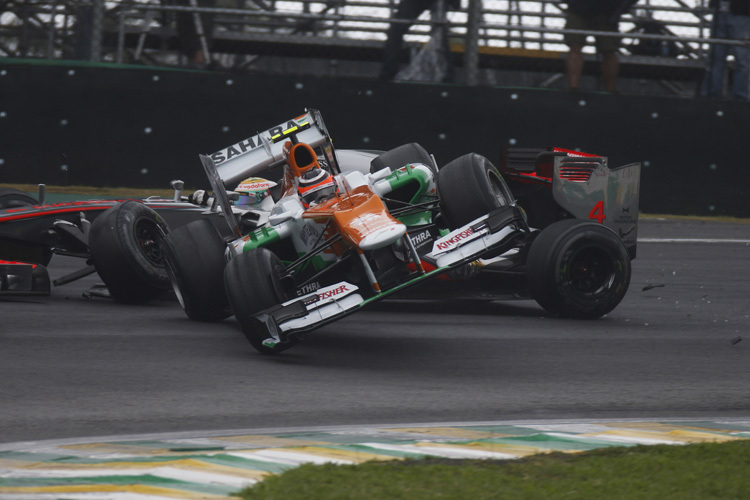 Brasilien 2012: Nico Hülkenberg gegen Lewis Hamilton