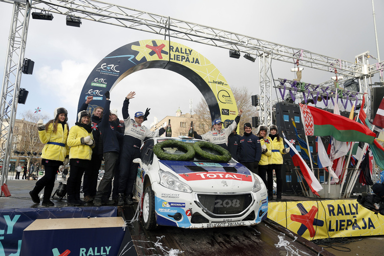 Lettland-Sieger Craig Breen und Scott Martin