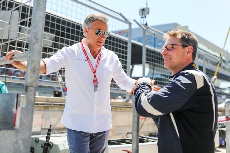 Jean Alesi und Bernd Mayländer