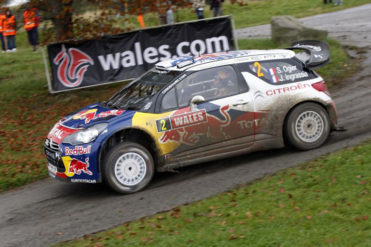 Ogier beim Wales-Shakedown