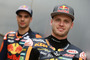 Brad Binder vorne, hinten Oliveira