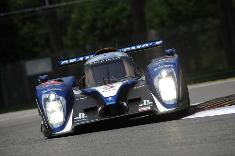 Auf der Pole: Der Peugeot 908 von Davidson/Bourdais