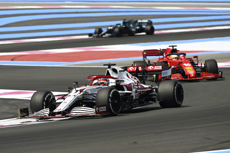 Kimi Räikkönen in Frankreich