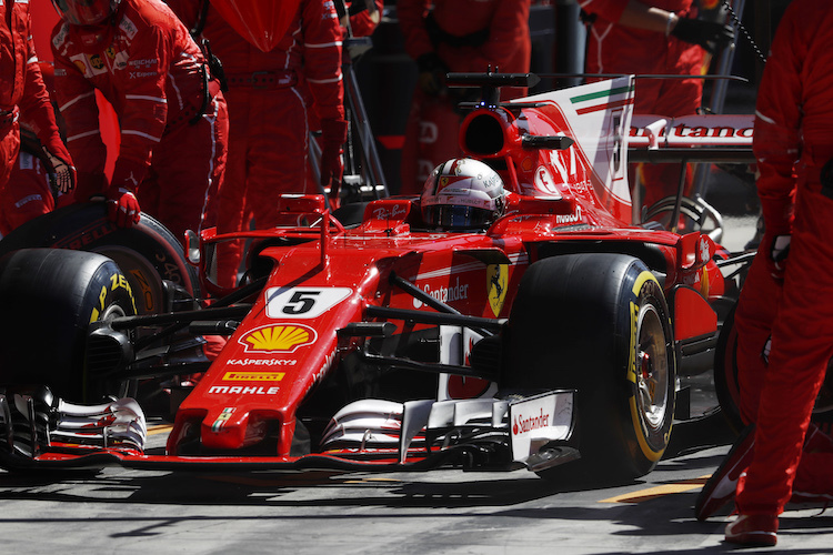 Sebastian Vettel in Monza