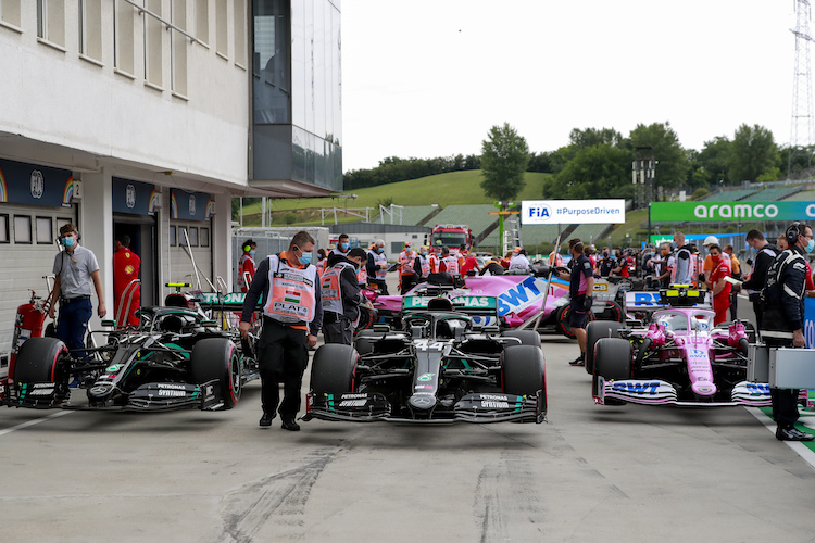 So endete die Quali: Zwei Mercedes vor zwei Racing Point