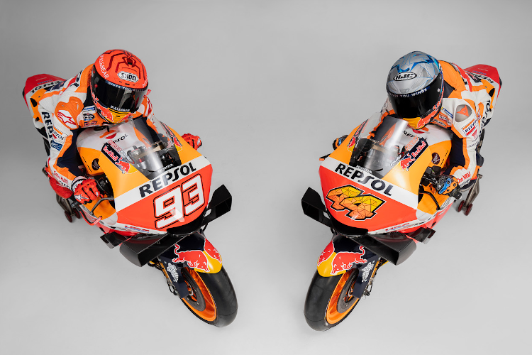 Marc Márquez und Pol Espargaró auf der 2021er-RC213V