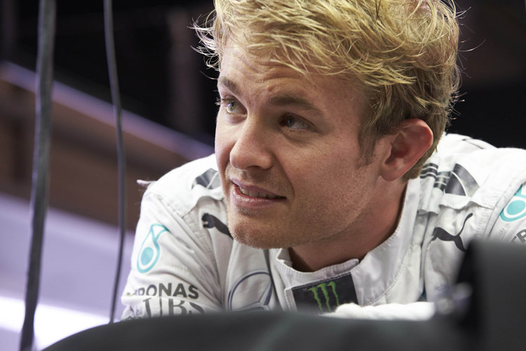 Nico Rosberg: «Ich muss natürlich in Betracht ziehen, dass es regnen könnte, und die Fahrzeug-Abstimmung entsprechend wählen»