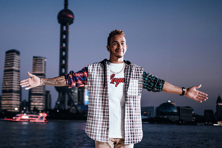 Lewis Hamilton in Shanghai