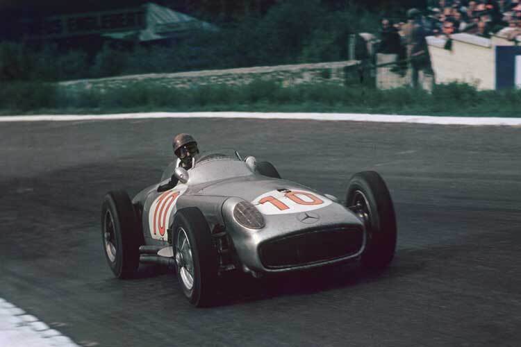 Juan Manuel Fangio 1955 in Spa-Francorchamps