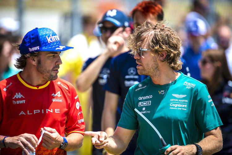 Fernando Alonso und Sebastian Vettel