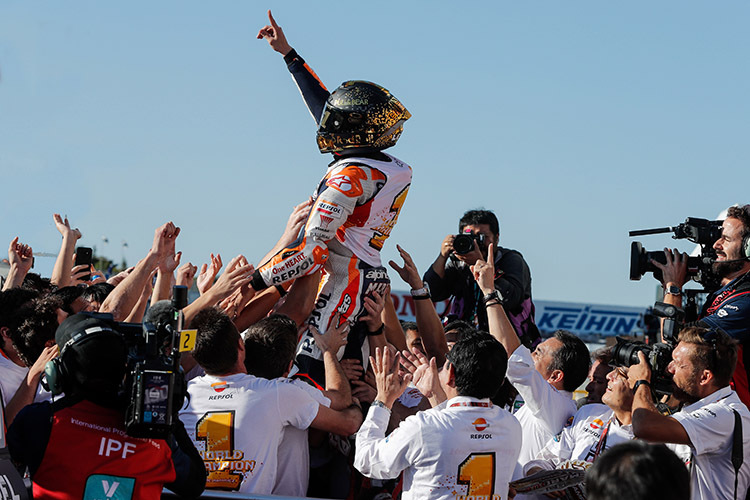 Siebter WM-Titel in Motegi: Marc Márquez