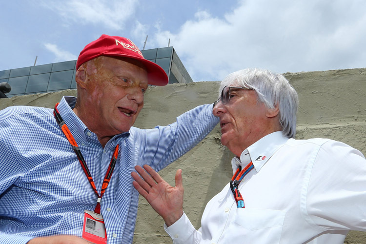 Niki Lauda und Bernie Ecclestone