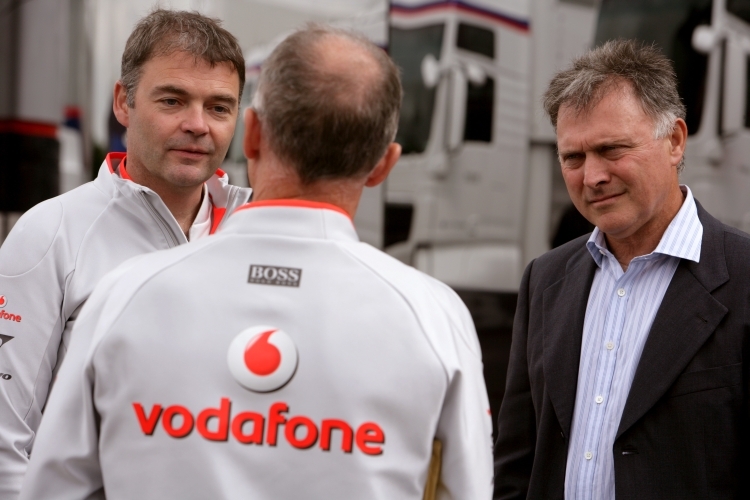 Dave Ryan mit Ex-Kollegen von McLaren