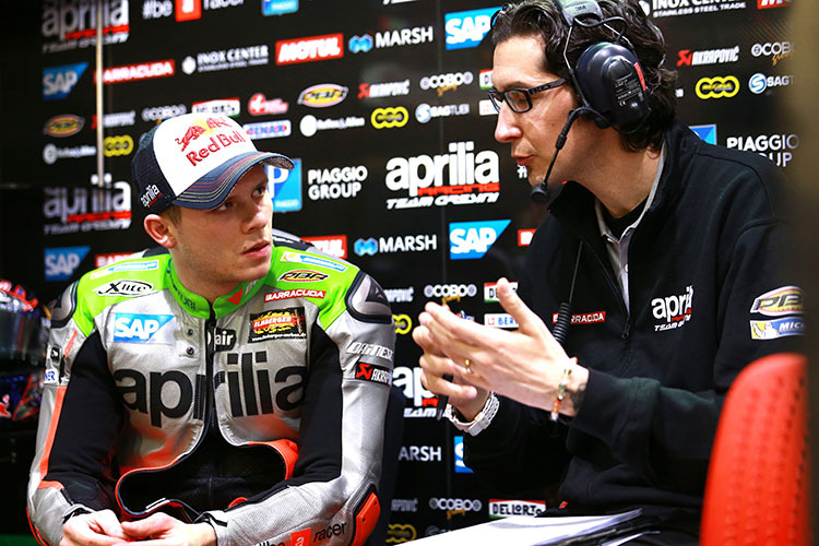 Stefan Bradl mit seinem Crew-Chief Diego Gubellini