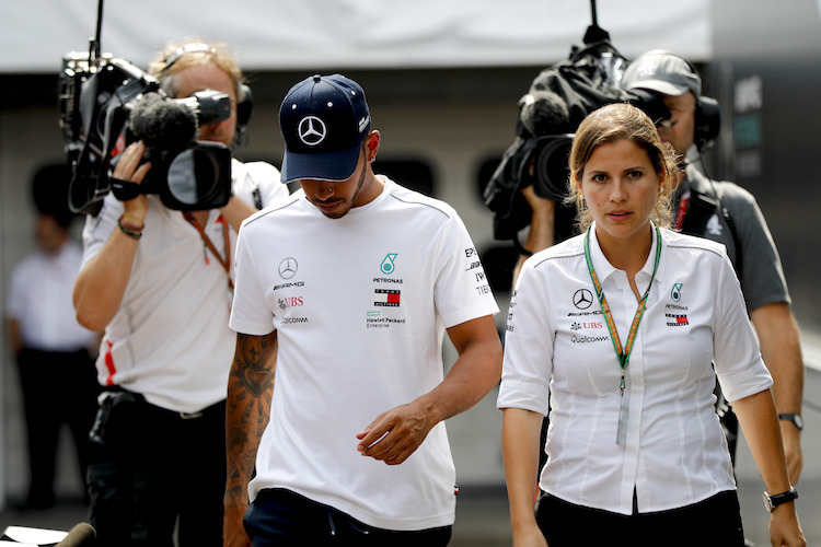 Niedergeschlagen: Lewis Hamilton