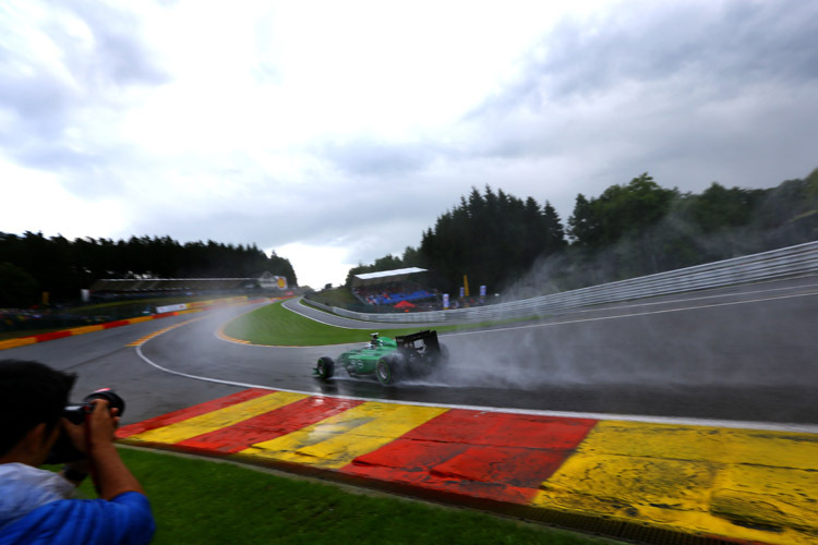 Wiederholungstäter? Schon in Belgien gab André Lotterer im Caterham-Renner Gas