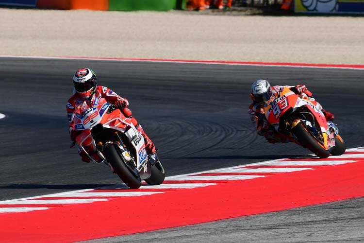 Jorge Lorenzo vor Marc Márquez