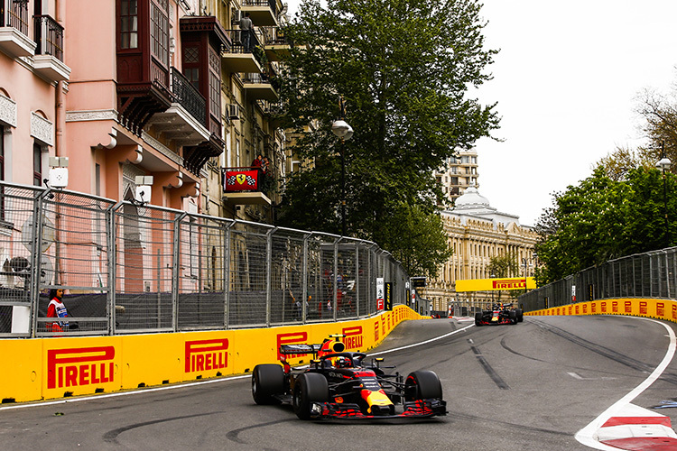 Max Verstappen in Baku 2018