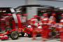 Sebastian Vettel nach dem verpatzten Stopp