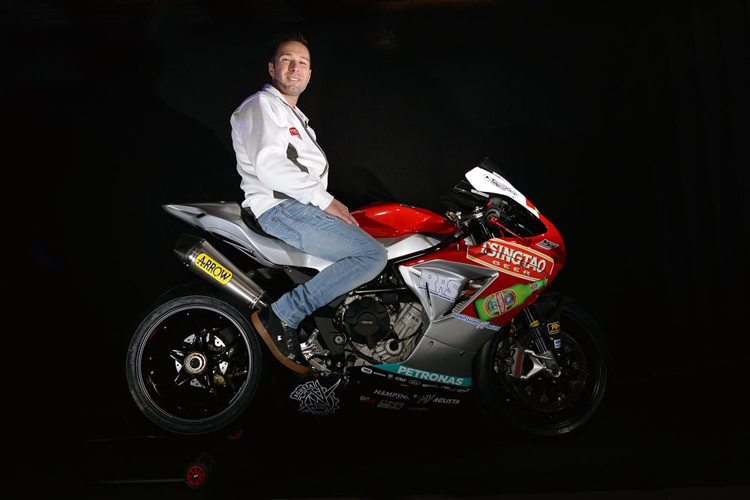 Vittorio Iannuzzo mit der Tsingtao MV Agusta