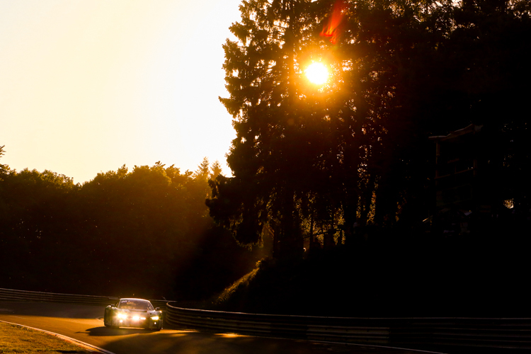 Von Rennbeginn sammelte der siegreiche Audi R8 LMS von Land Motorsport Führungskilometer