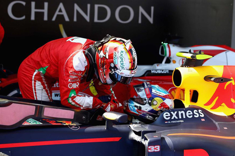 Sebastian Vettel und Max Verstappen: Nicht immer einer Meinung