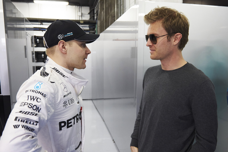 Valtteri Bottas und Nico Rosberg
