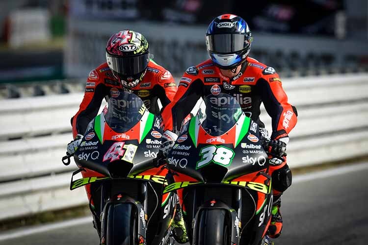 Das Aprilia-Duo Aleix Espargaró und Bradley Smith