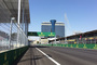 Die lange Start-Ziel-Gerade von Baku