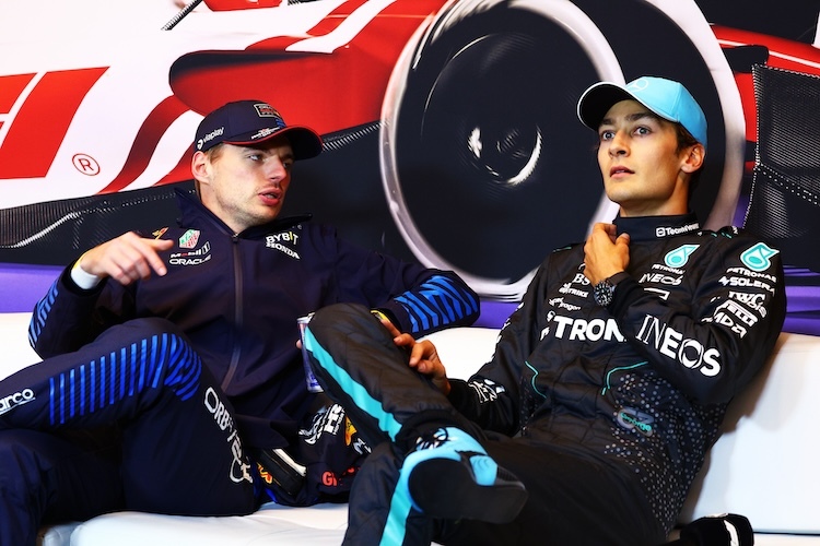 Max Verstappen und George Russell