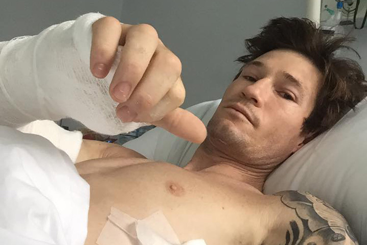 Jason Doyle im Krankenhaus von Thorn