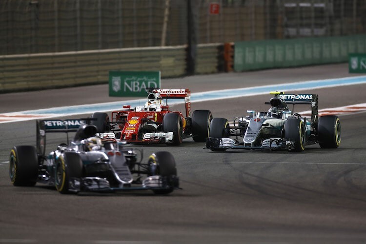 Hamilton vor Rosberg und Vettel in Abu Dhabi