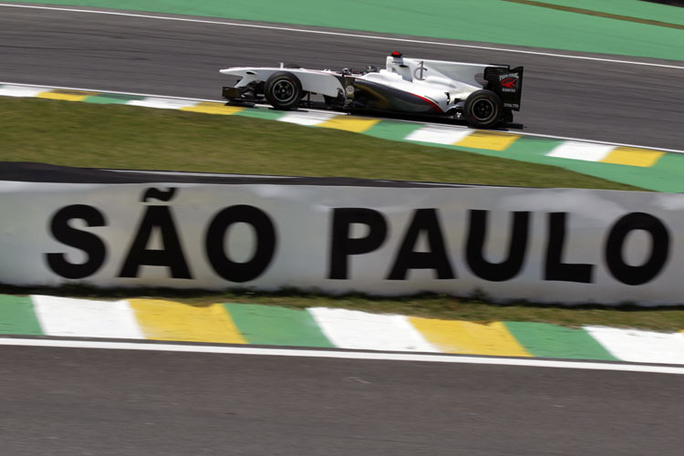 Nick Heidfeld in Interlagos.