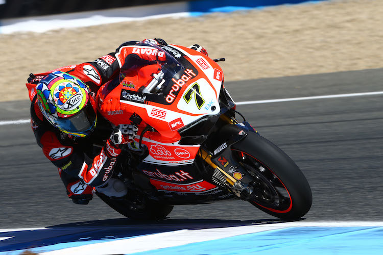 Chaz Davies steigerte die Performance seiner Ducati Panigale beim Jerez-Test