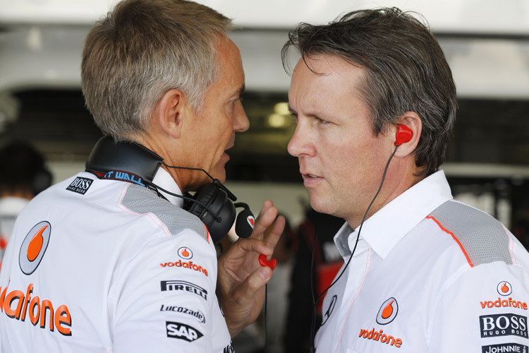 McLaren-Teamchef Martin Whitmarsh und Sportchef Sam Michael müssen auch unangenehme Entscheidungen fällen