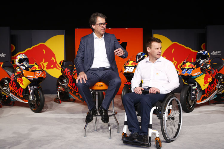 KTM-Chef Stefan Pierer und Pit Beirer: «Lebensqualität um 200 Prozent verbessert»