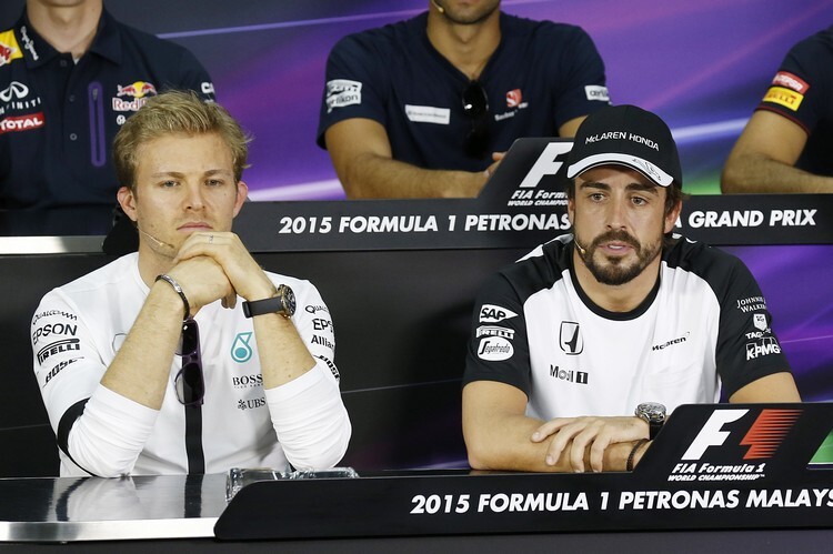 Nico Rosberg und Fernando Alonso